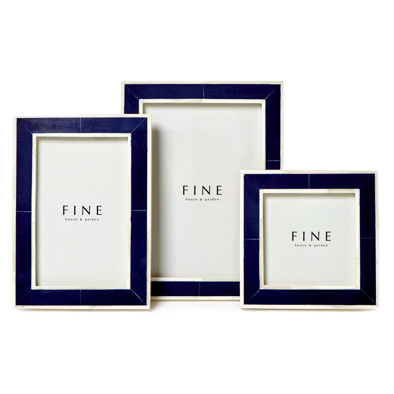 8x10 Savoy Navy Bone Frame | FINE House & Garden